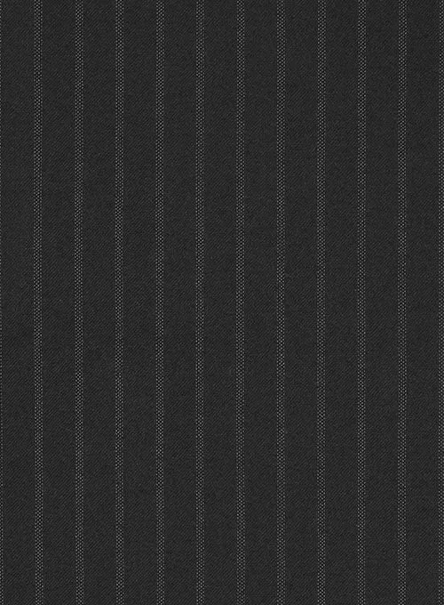 Charles Clayton Black Stripe Wool Cashmere Jacket