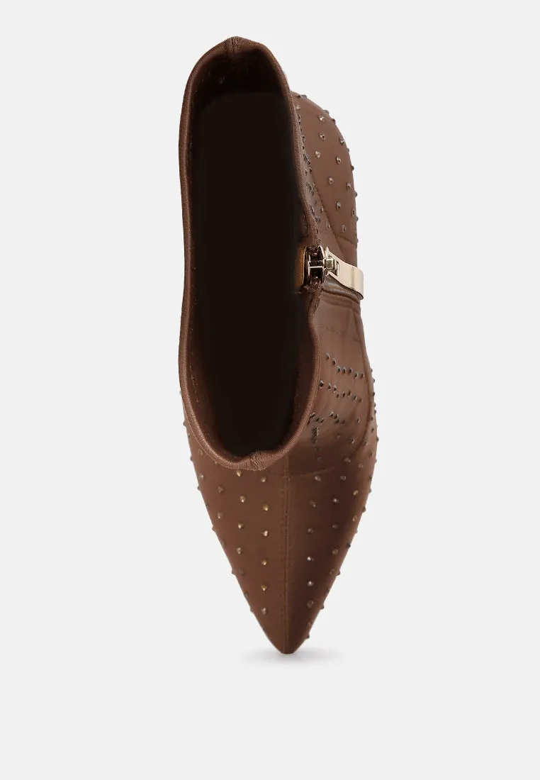 cheugy embellished ankle boots by London Rag