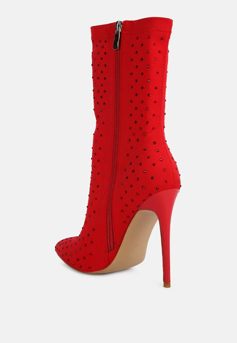 cheugy embellished ankle boots by London Rag
