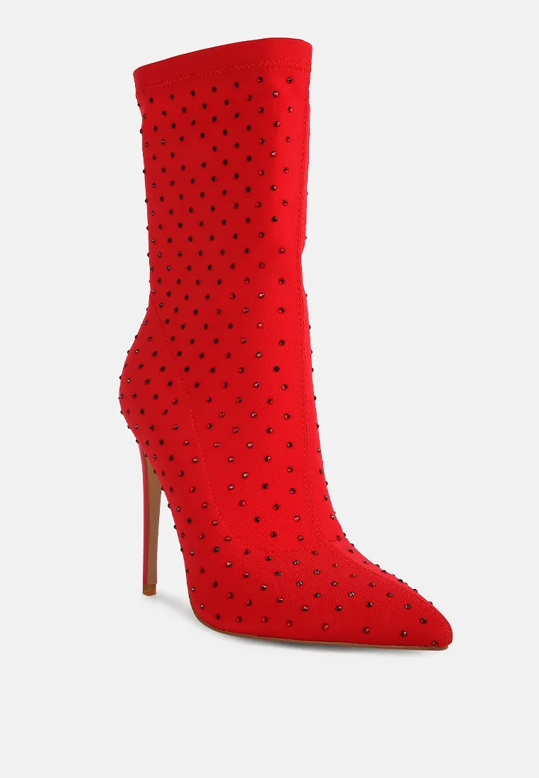 cheugy embellished ankle boots by London Rag