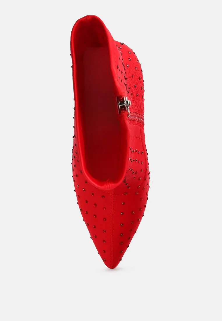 cheugy embellished ankle boots by London Rag