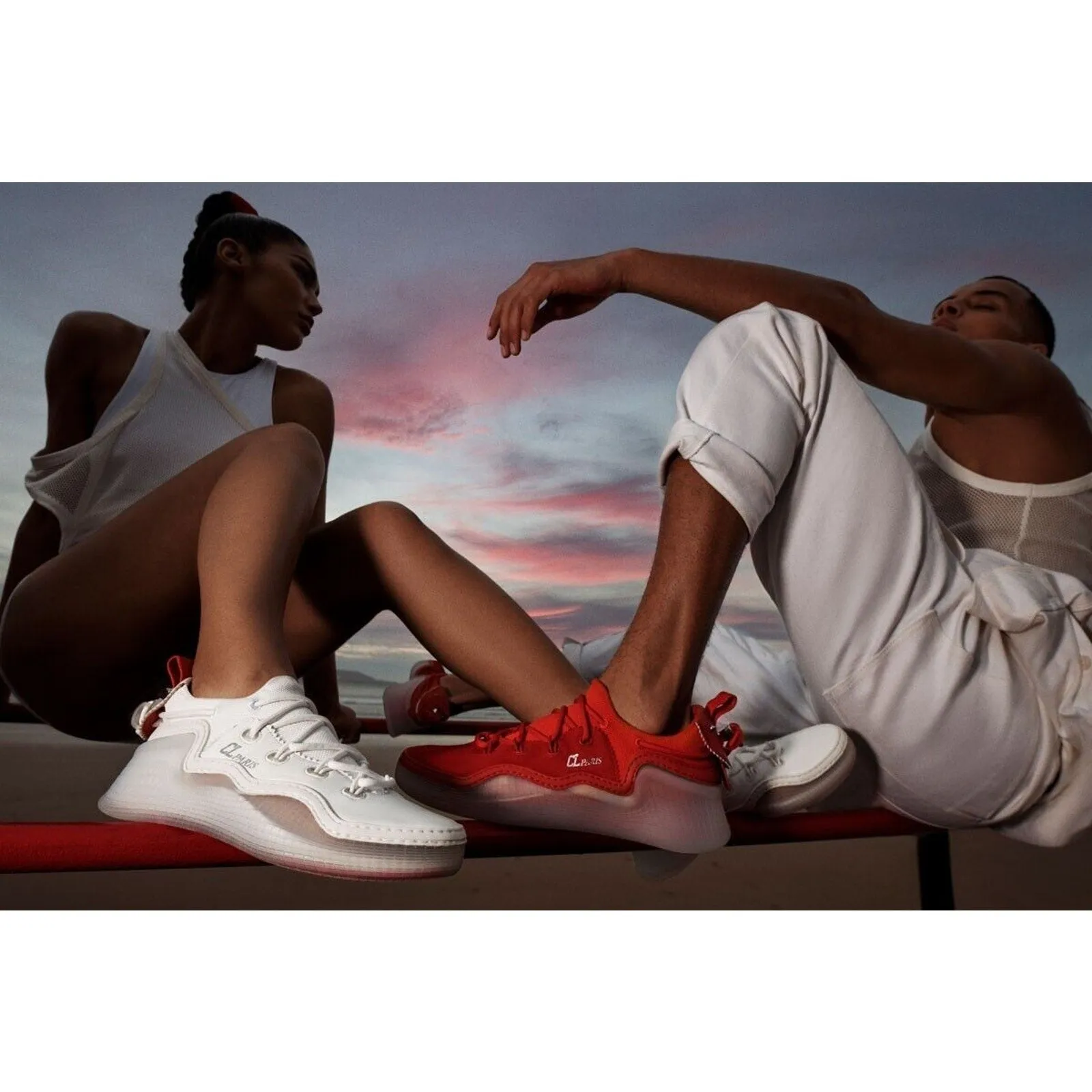 CHRISTIAN LOUBOUTIN Men's Arpoador Low-top Sneakers White