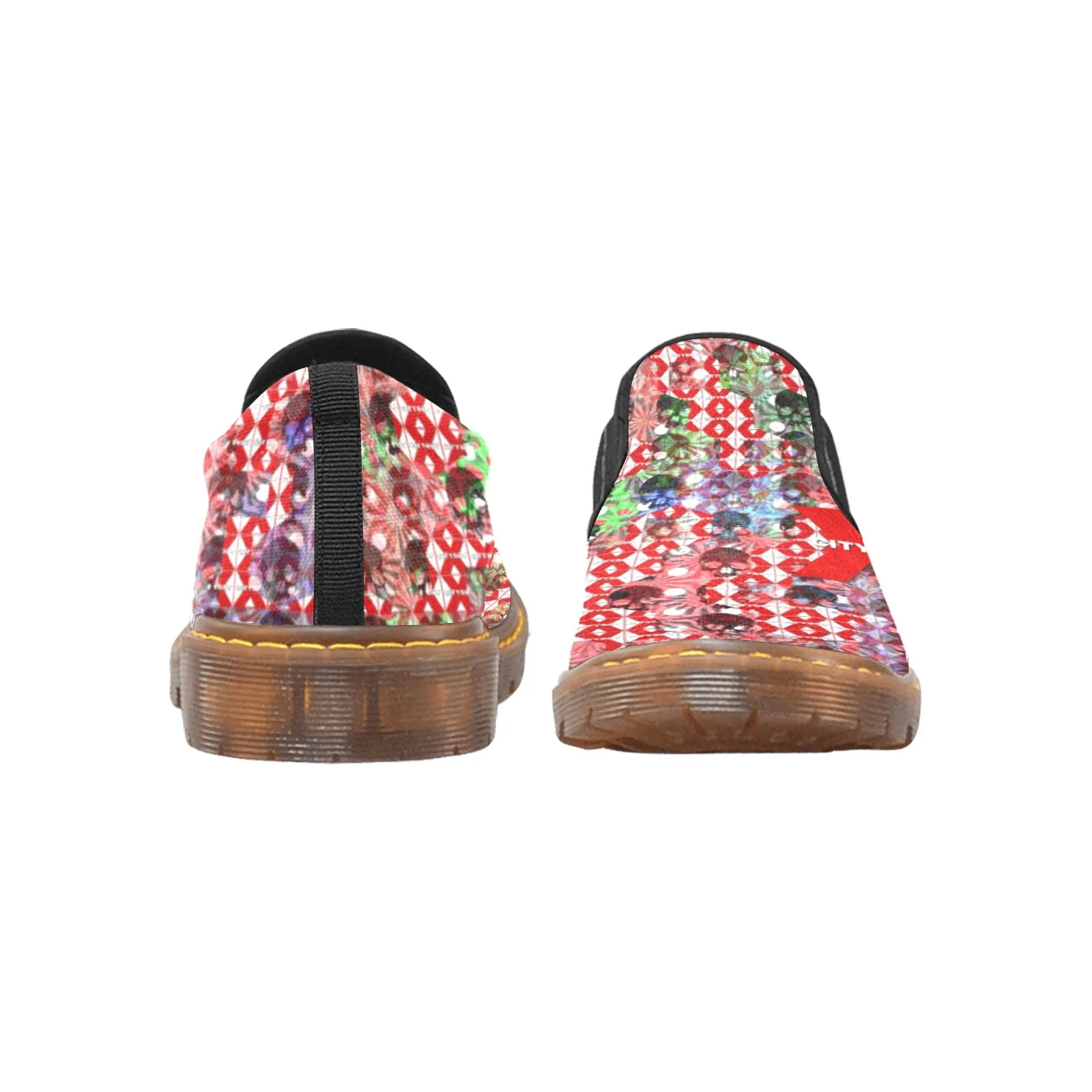 CITYBOY skull print Martin Men's Slip-On Loafer (Model 12031)