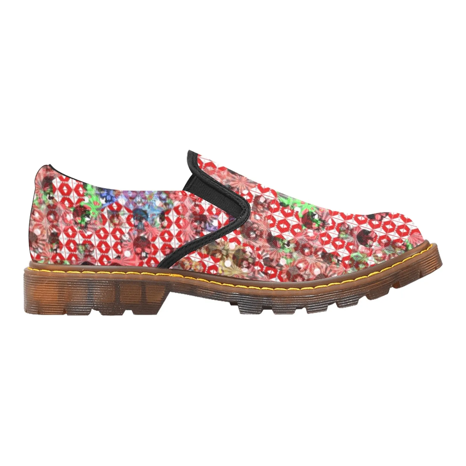 CITYBOY skull print Martin Men's Slip-On Loafer (Model 12031)