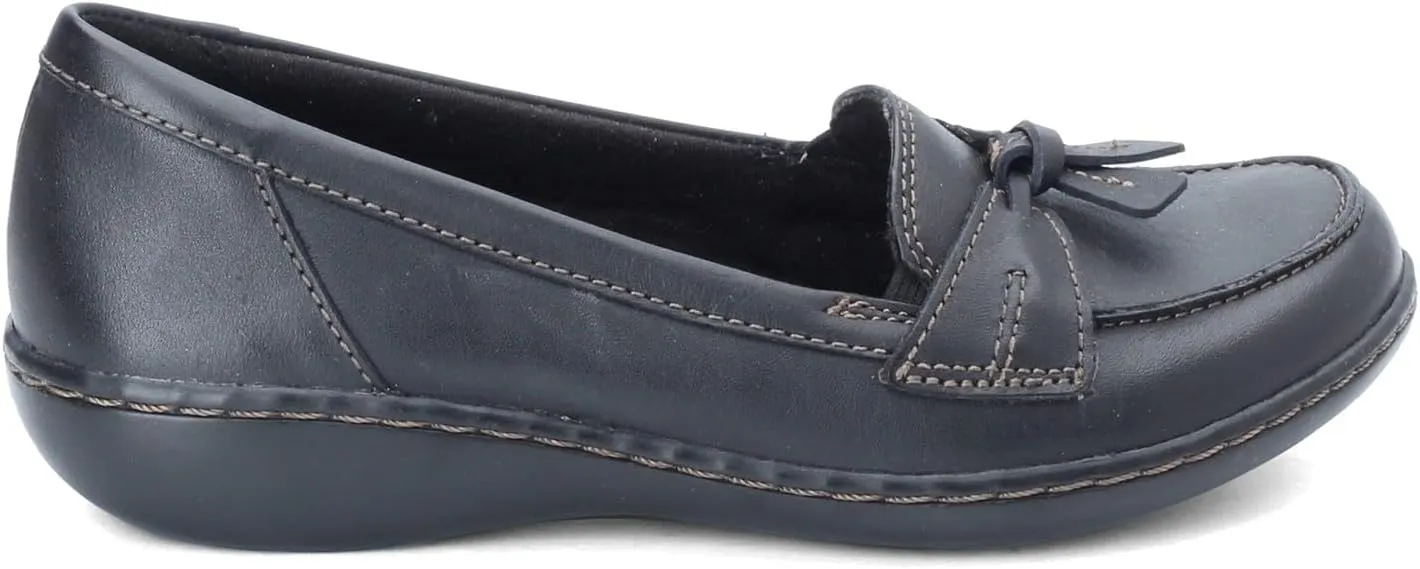 Clarks Women's Ashland Bubble Slip-On Loafer, Black