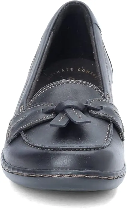 Clarks Women's Ashland Bubble Slip-On Loafer, Black