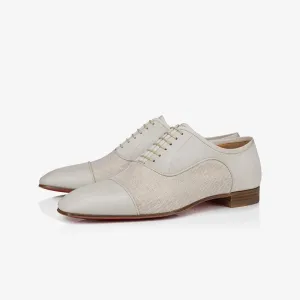 Classic linen Leather Oxford  Shoes