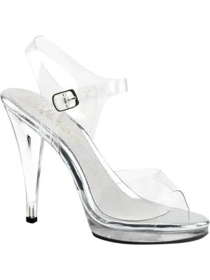 Clear Strappy High Heels