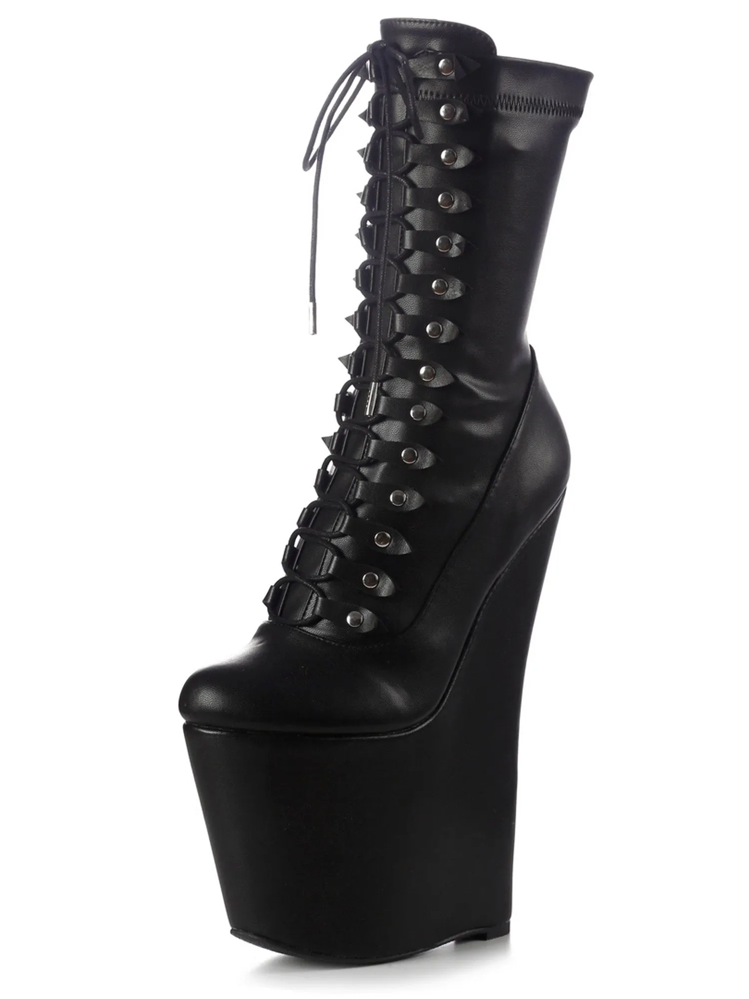 Crypt Lace-Up Platform Ankle Boots