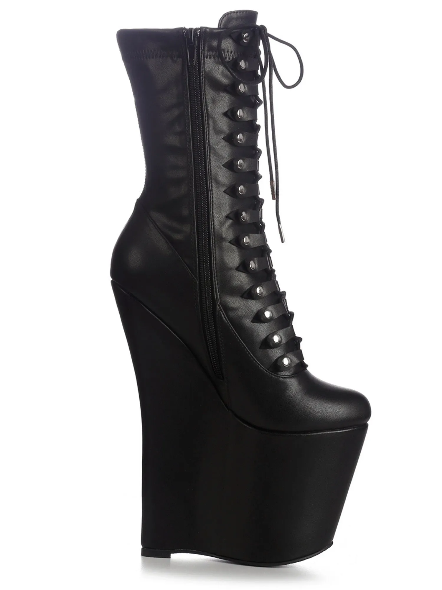 Crypt Lace-Up Platform Ankle Boots