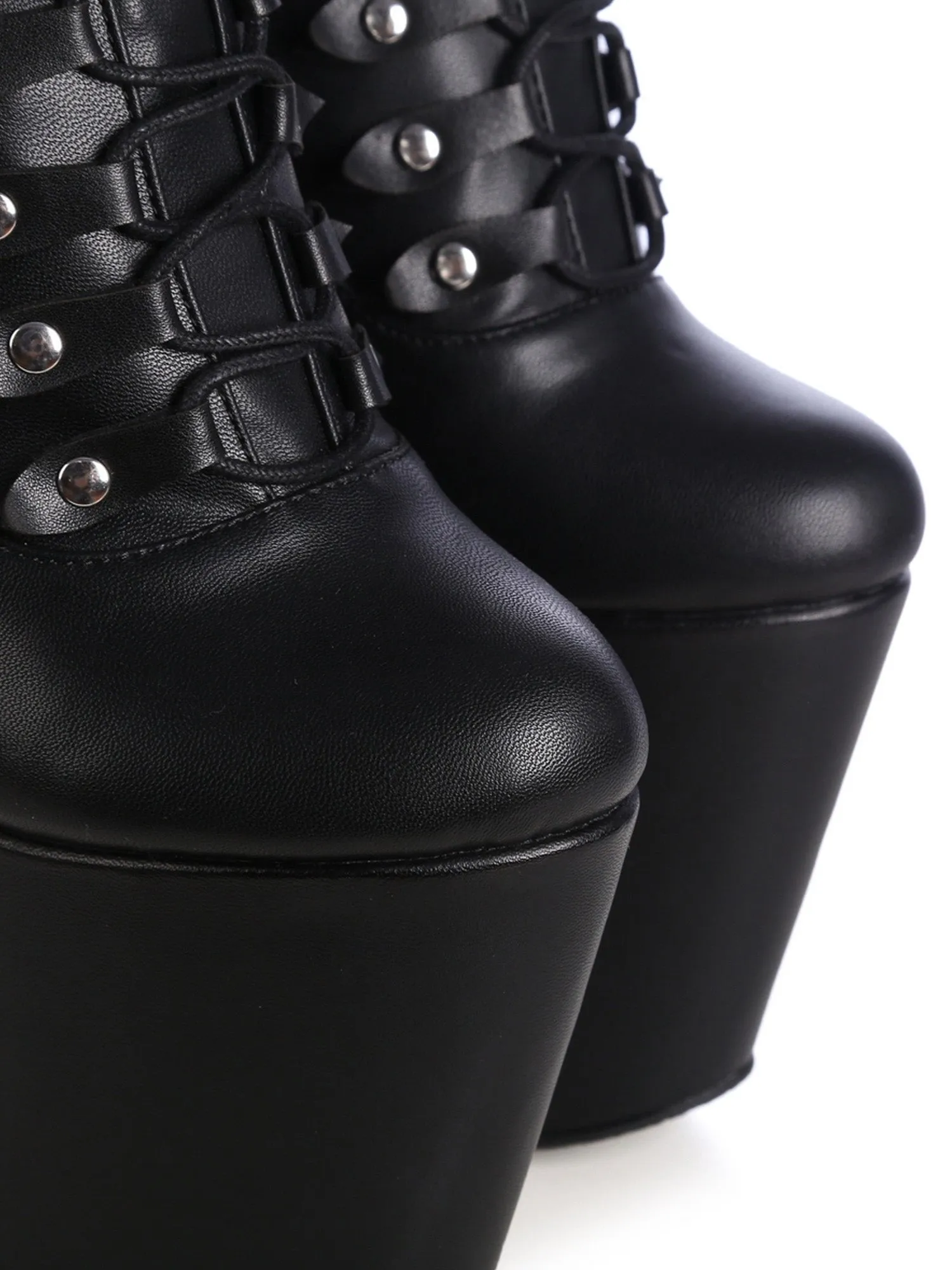 Crypt Lace-Up Platform Ankle Boots