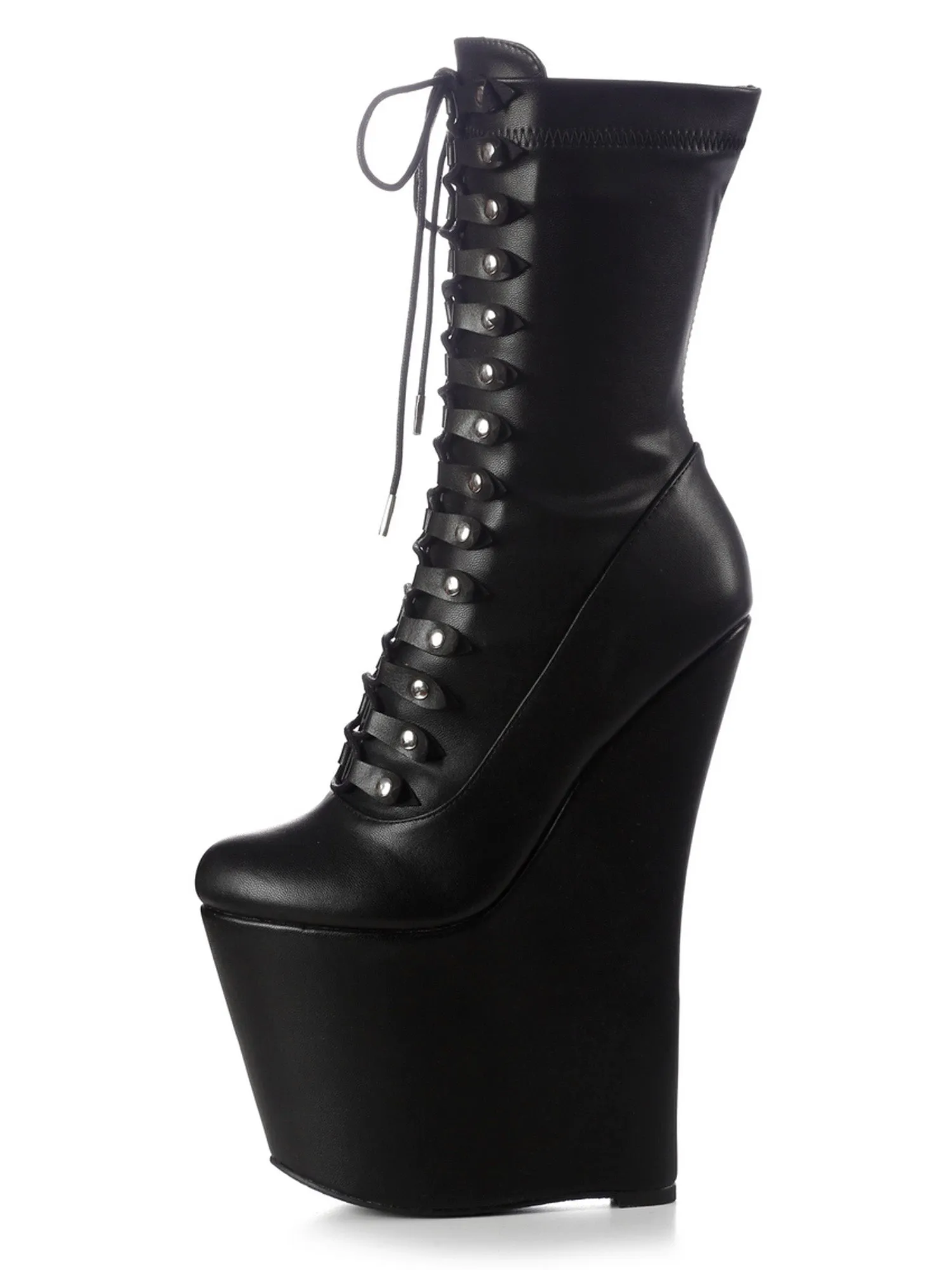 Crypt Lace-Up Platform Ankle Boots