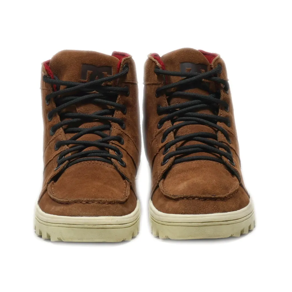 Dc Shoes Woodland Ankle Boots Suede Brown Colour For Men