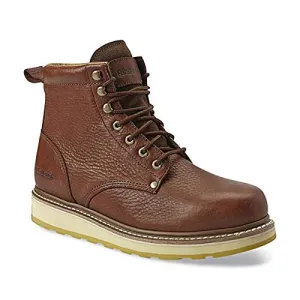DieHard Men's Work Boots Soft Toe comfortable 6" Boots Brown 84984 (Brown, numeric_10)