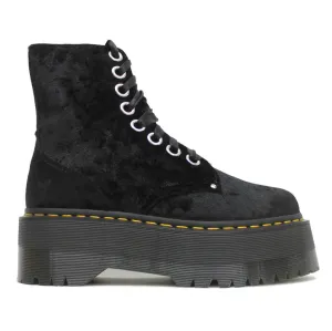 Dr. Martens Womens Boots Vegan Jadon Max Casual Lace Up Ankle Crushed Velvet - UK 6.5
