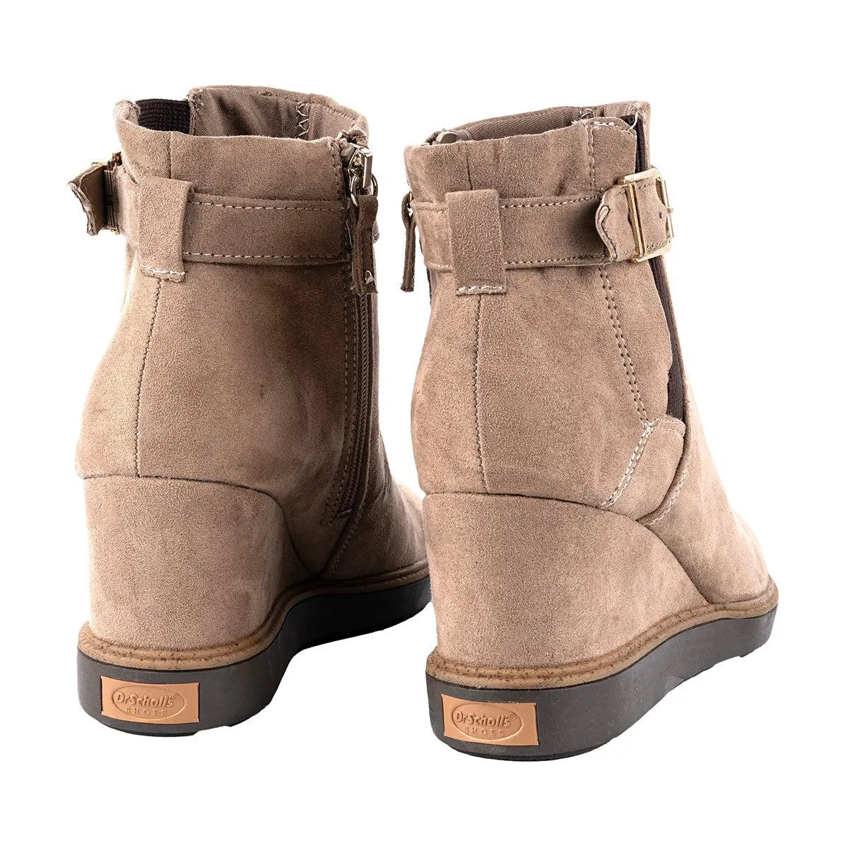 Dr. Scholl'S Jacinda Ankle Boots Fabric Brown Colour For Women