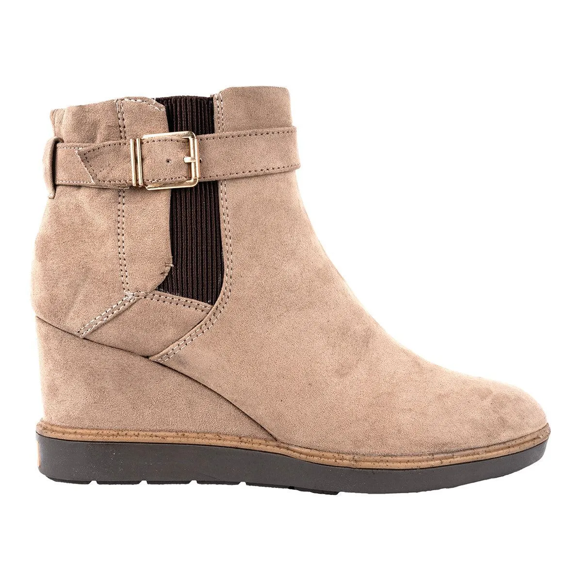 Dr. Scholl'S Jacinda Ankle Boots Fabric Brown Colour For Women