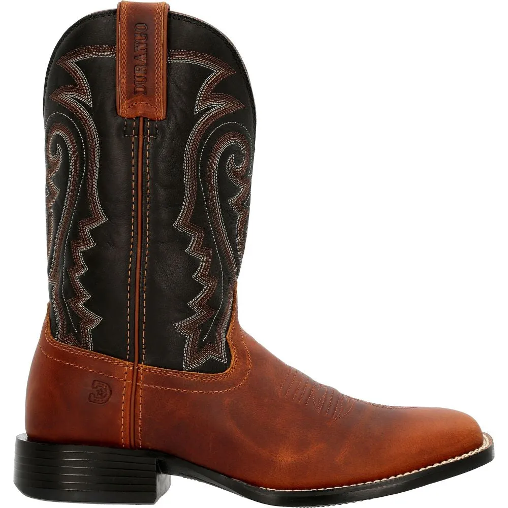 'Durango' Men's 11" Westward Western Square Toe - Brown/Black