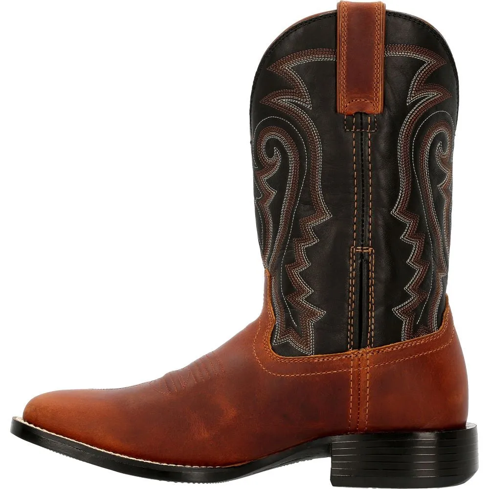 'Durango' Men's 11" Westward Western Square Toe - Brown/Black