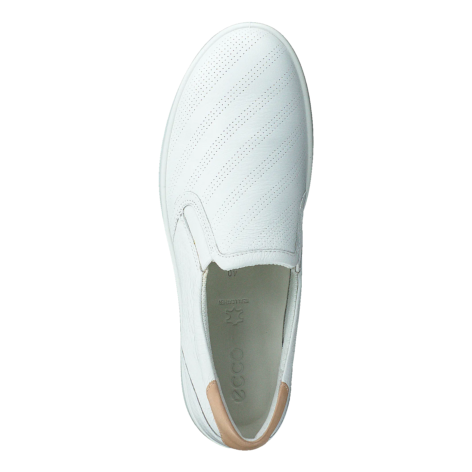 Ecco Leisure White/powder