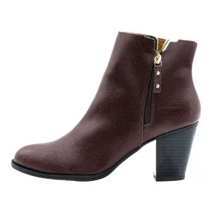Eurosoft Ankle Boots Leather Brown Colour For Women