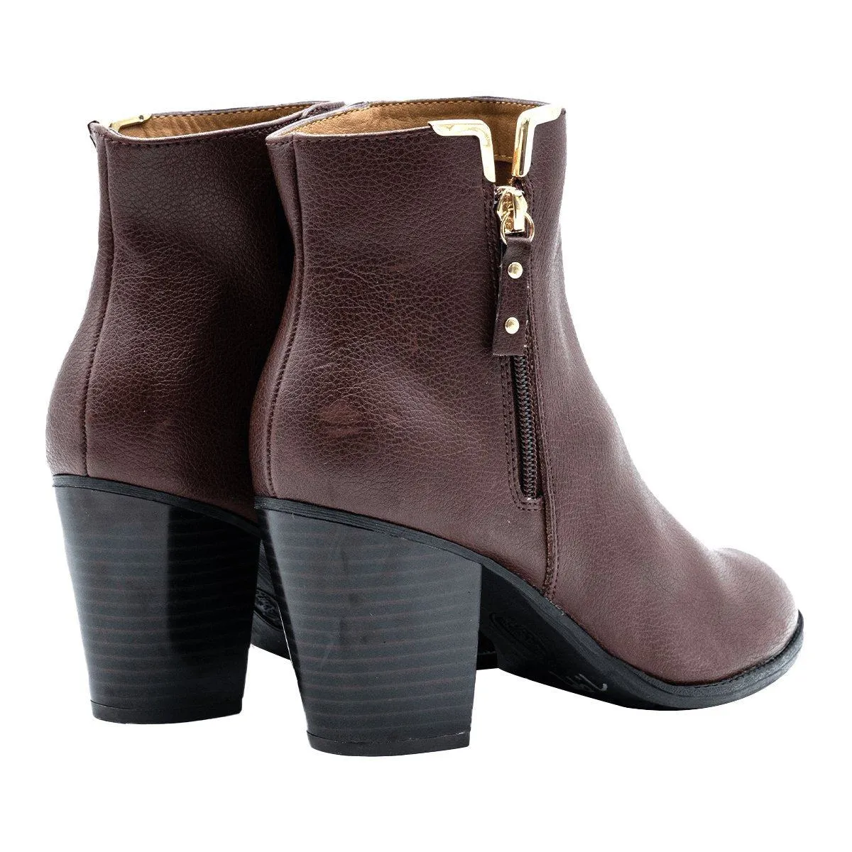 Eurosoft Ankle Boots Leather Brown Colour For Women