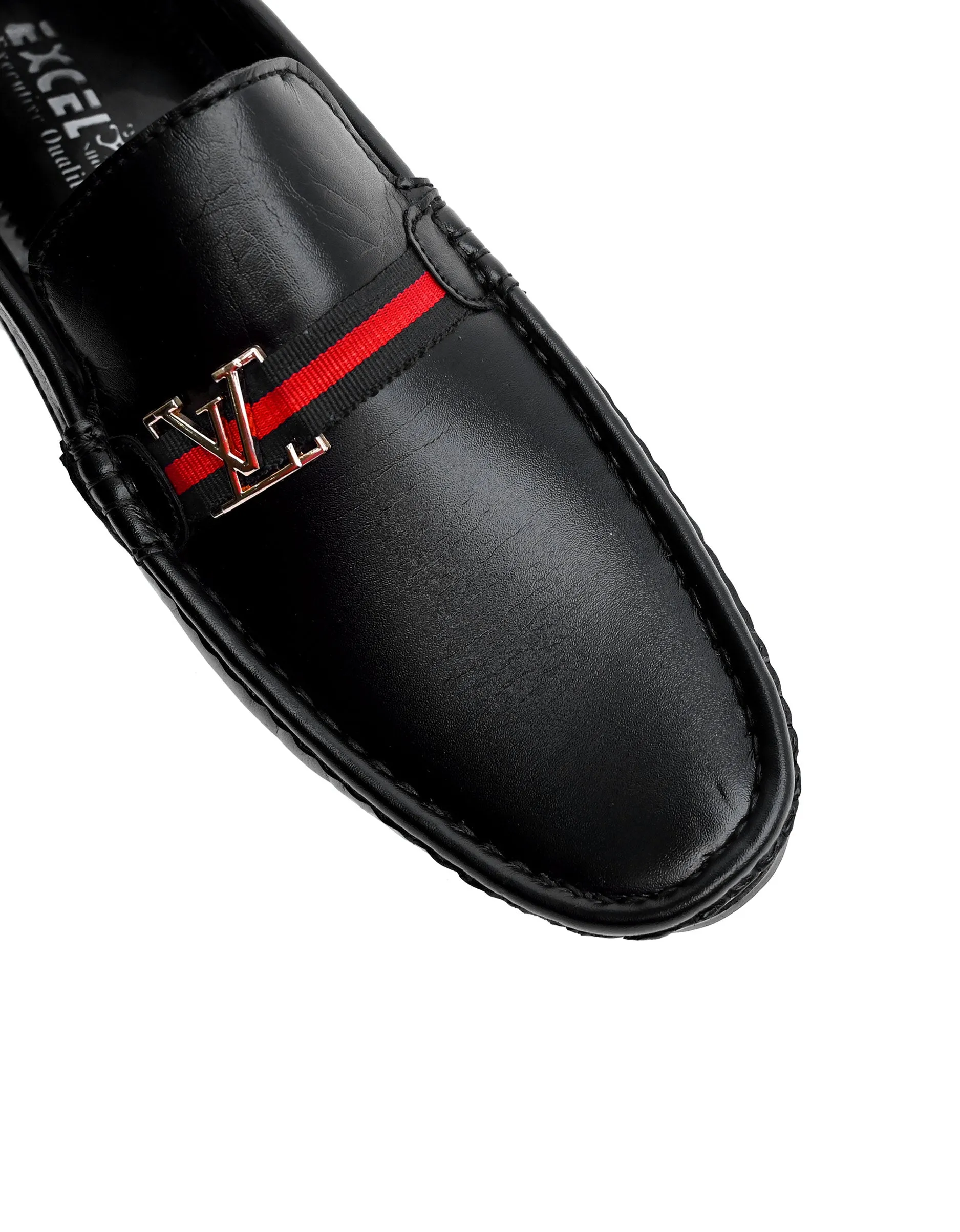 EX-8005-Black-Men Driving Moccasins