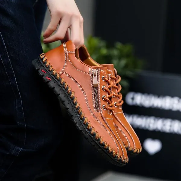 Fashion Breathable Genuine Leather Men Shoes