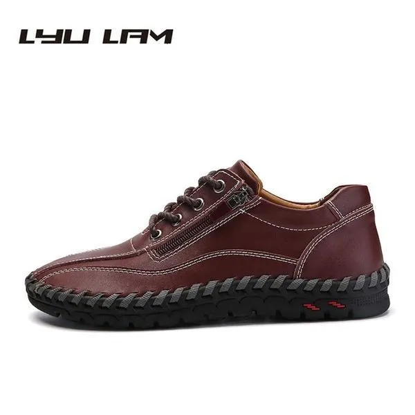 Fashion Breathable Genuine Leather Men Shoes