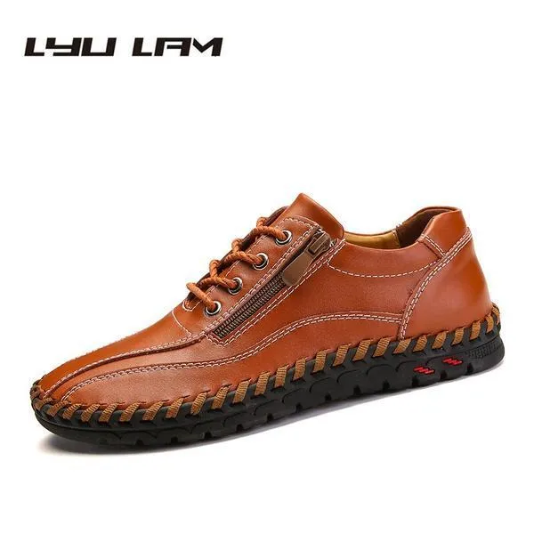 Fashion Breathable Genuine Leather Men Shoes