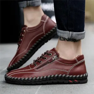 Fashion Breathable Genuine Leather Men Shoes