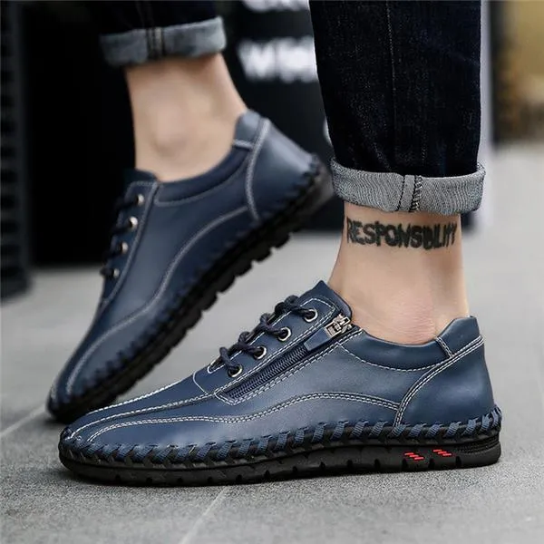 Fashion Breathable Genuine Leather Men Shoes