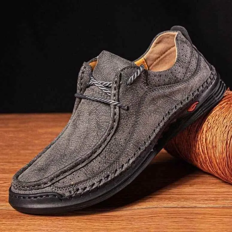 FC204 Soft Breathable Leather Men's Casual Shoes