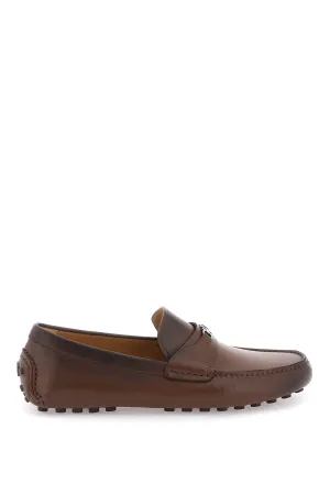 Ferragamo Genuine Calf Leather Gancini Hook Loafers for Men in Brown