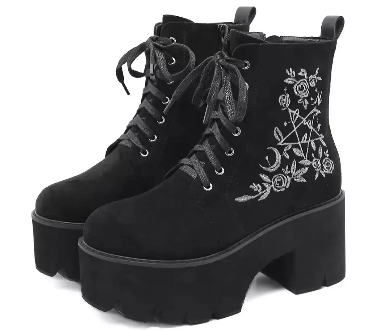 Flower Platform Boots