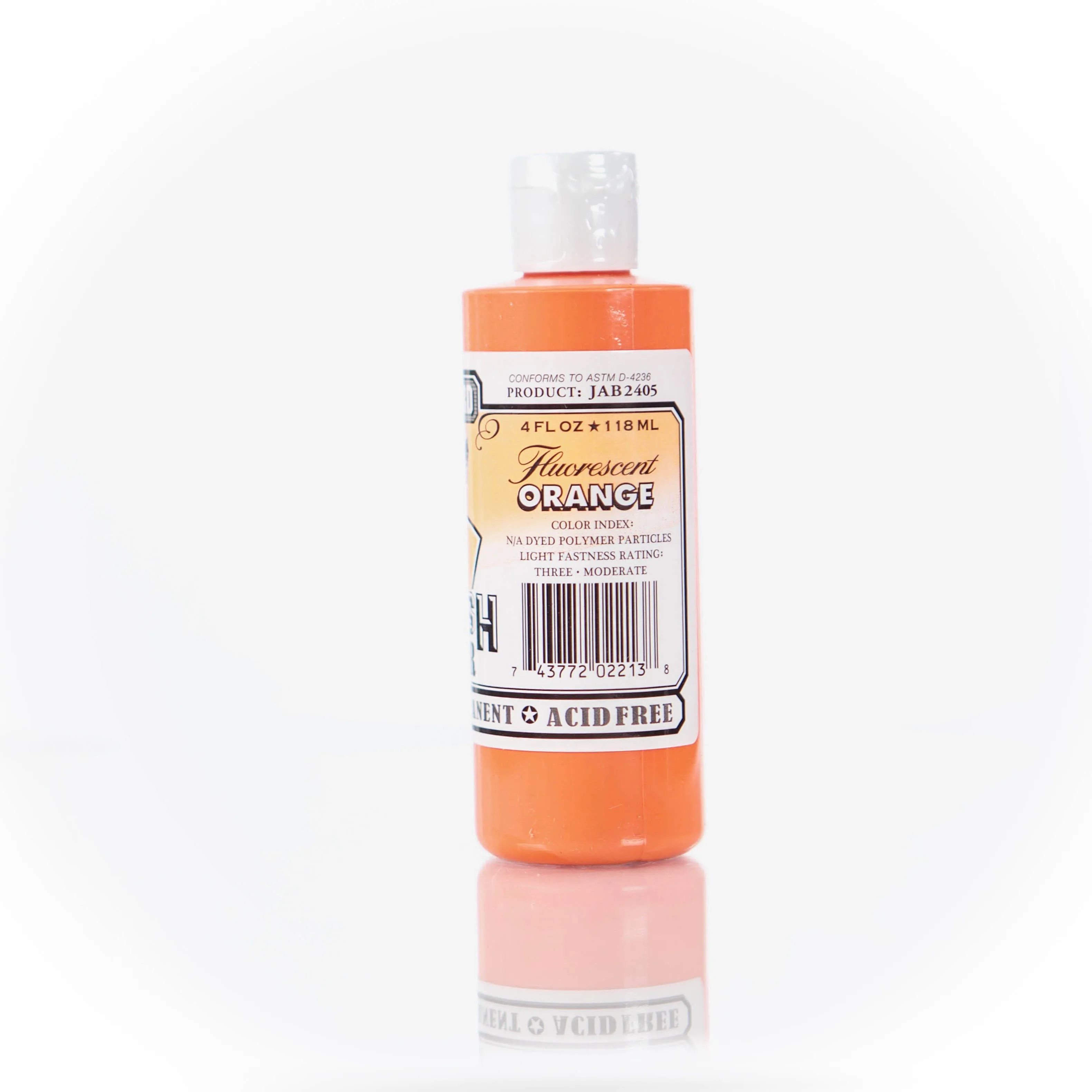 Fluorescent Orange Jacquard Airbrush Paint