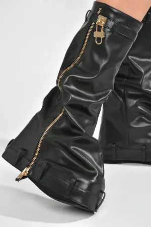 Fold Over Platform Boots Loxodo