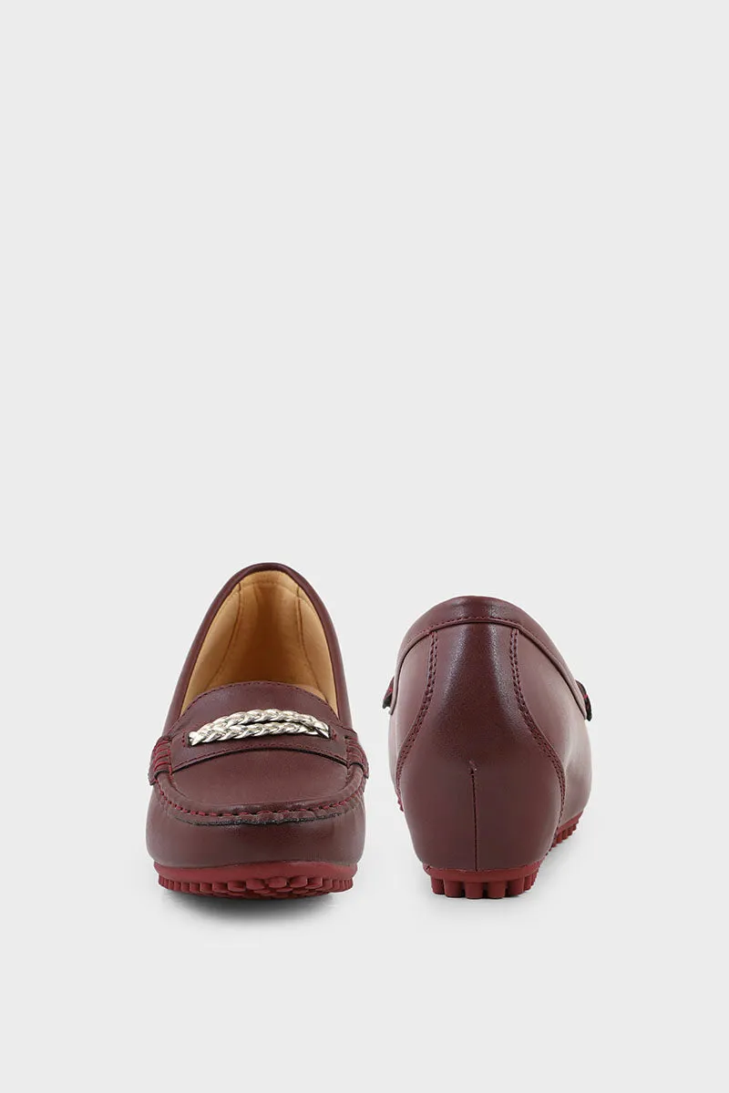 Formal Moccasin I60065-Maroon
