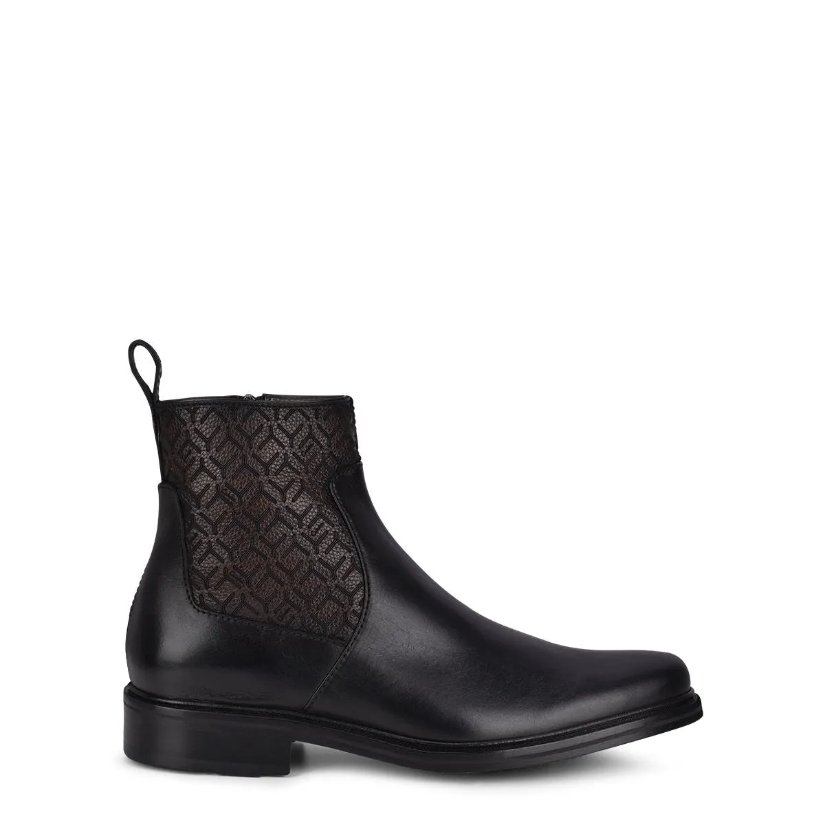 G89TSRS - Cuadra black dress fashion calfskin chelsea ankle boots for men