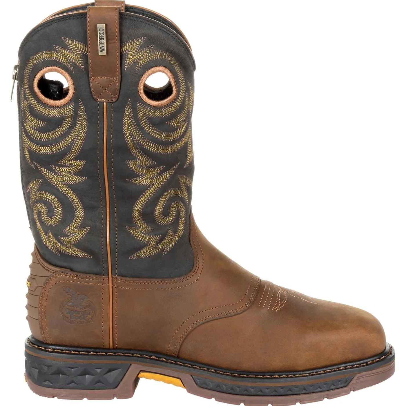 Georgia GB00267 Men's 11" Carbo-Tec LT Steel Toe Waterproof Pull-On Work Boot (SHOP IN-STORES TOO)
