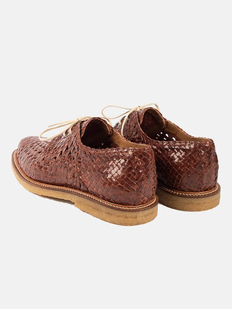 Hand-braided Lace-up Shoes