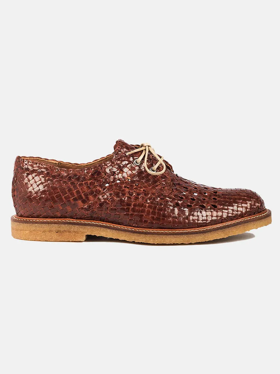 Hand-braided Lace-up Shoes