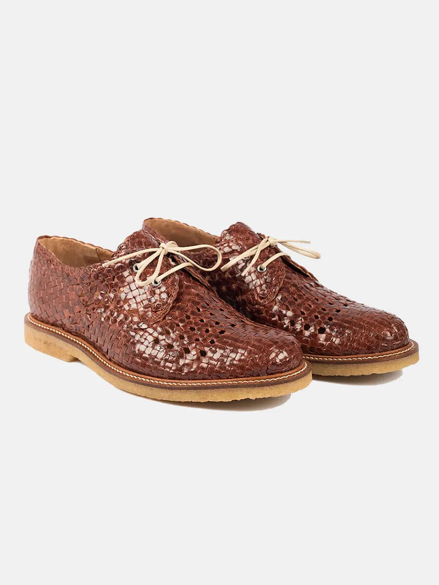 Hand-braided Lace-up Shoes