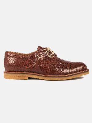 Hand-braided Lace-up Shoes