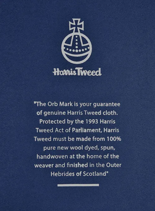 Harris Tweed Wide Herringbone Blue Suit