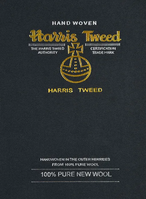Harris Tweed Wide Herringbone Blue Suit