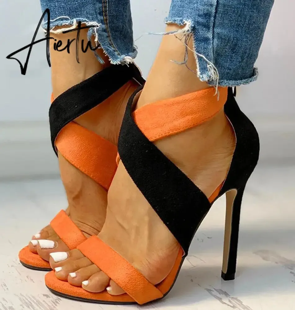 High Heels Women Shoes Sandals Transparent Sexy Snake-Shaped Women Sandals Design Stiletto Heel Gladiator Pumps Women Shoes