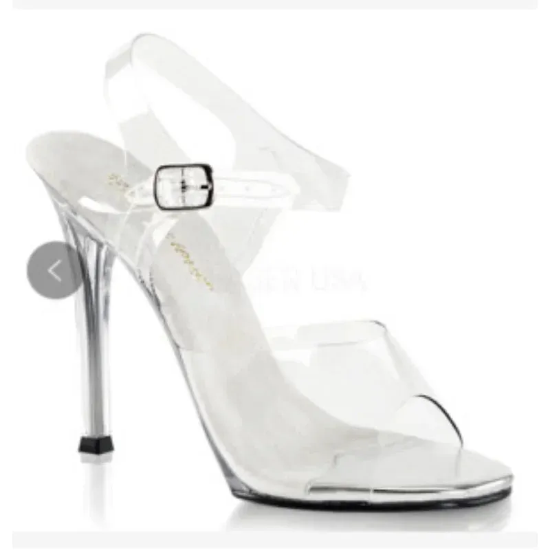 Hnzxzm International Bodybuilding Model Bikini Competition Shoes Transparent High Heels Competition Standard Shoes 12cm Heel Slippers
