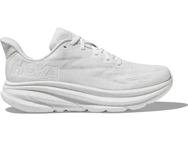 Hoka Womens Clifton 9- All White (1127896-WWH)