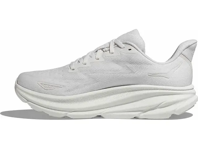 Hoka Womens Clifton 9- All White (1127896-WWH)